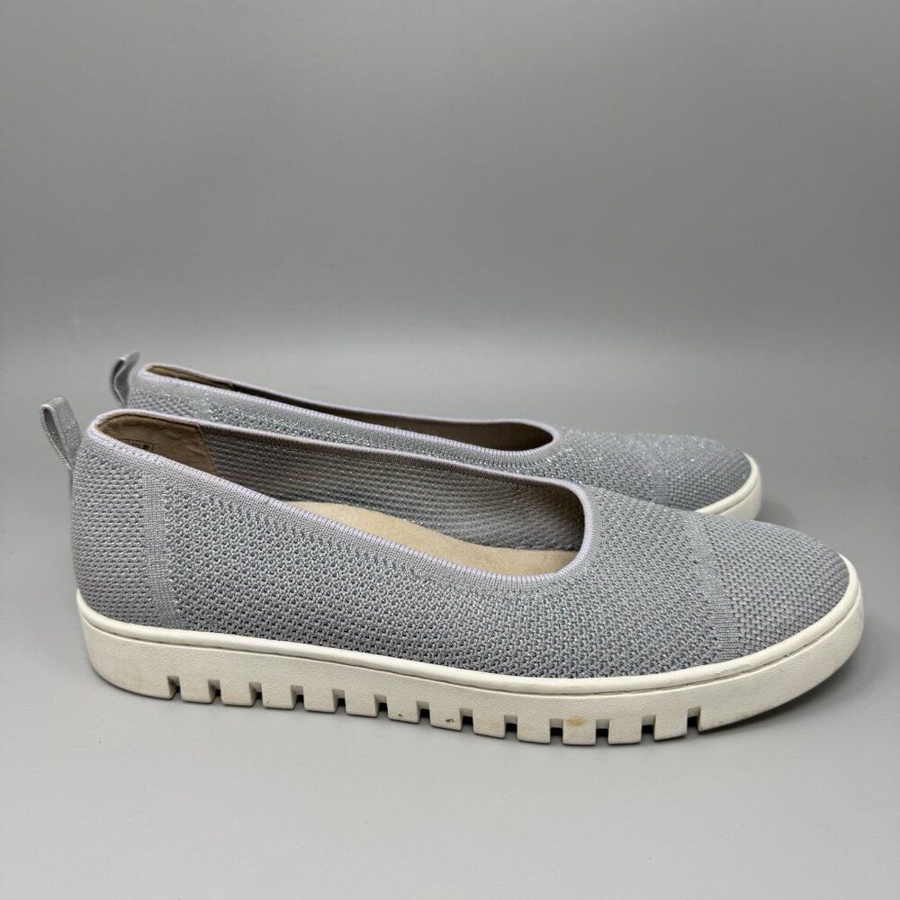 Vionic Uptown Skimmer Women's Knit Slip-on Comfort Shoe Light Gray Size 10